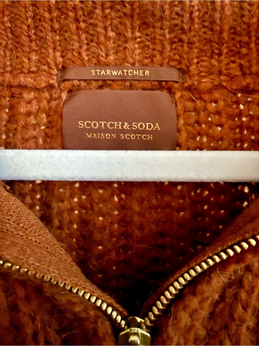 Scotch & Soda Maison Scotch Half Zip Alpaca Wool Sweater Size XL NWT - Picture 3 of 15